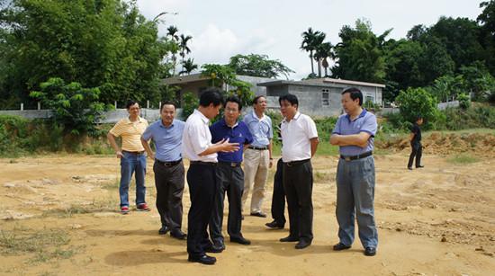 省菜篮子办考察建设岛东（琼海）农副产品批发市场